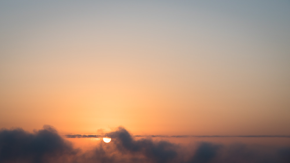 Lever de soleil dans la vallée du Rhône